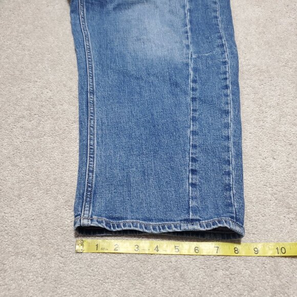 OLD NAVY High-Rise Baggy Barrel Jeans 25" Ankle Loose Fit Balloon Blue Womens 14 - Picture 15 of 15
